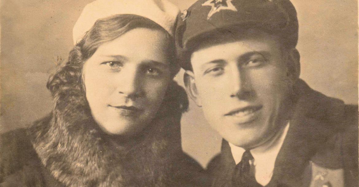 Николай Грунин с женой Анастасией, фото из семейного архива Груниных.